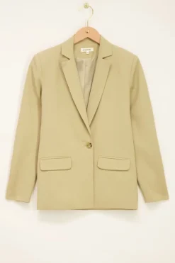 Beige Oversized Blazer