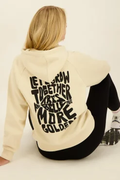 Beige Oversized Hoodie Très Belle