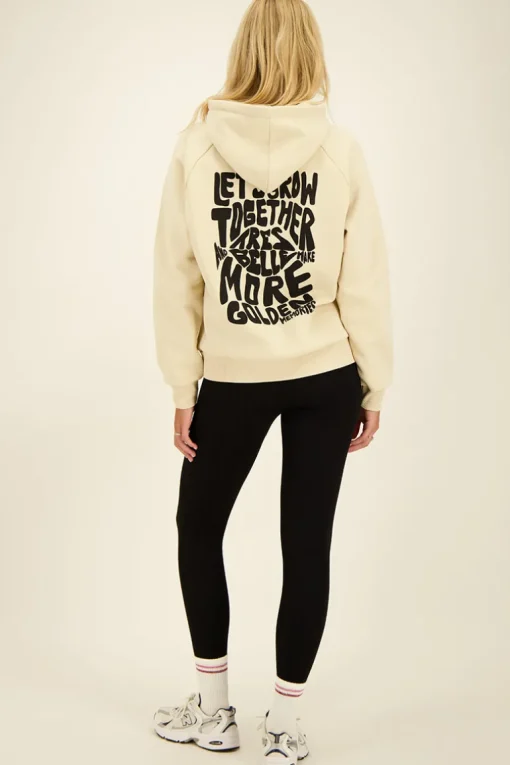 Beige Oversized Hoodie Très Belle