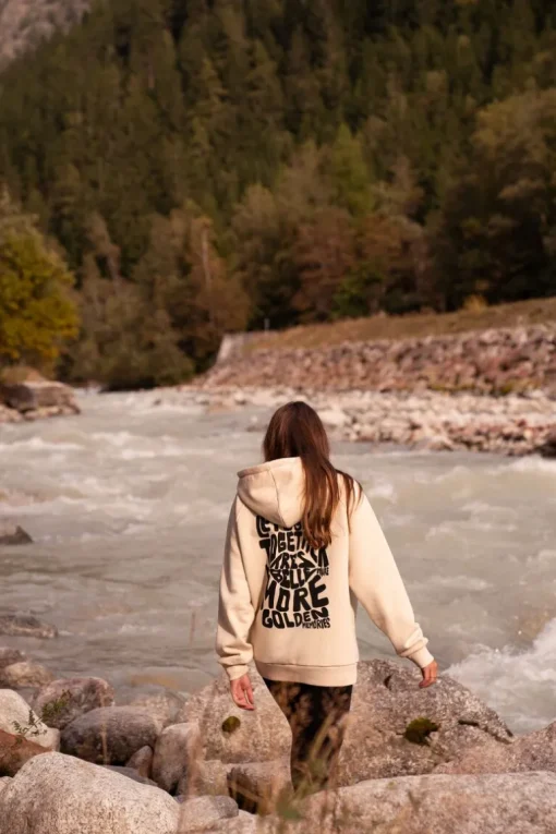 Beige Oversized Hoodie Très Belle