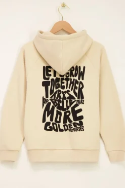 Beige Oversized Hoodie Très Belle