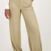 Beige Pantalon Met Structuur