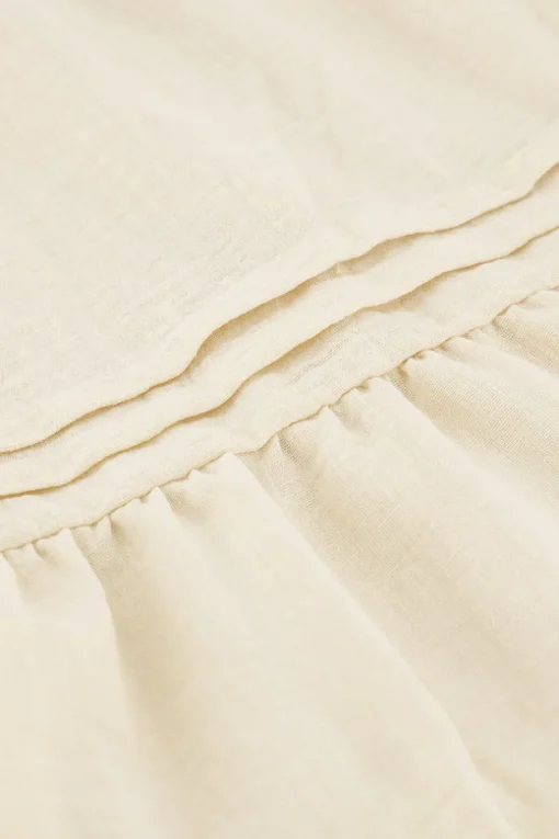 Beige Rokje Met Linnen Look