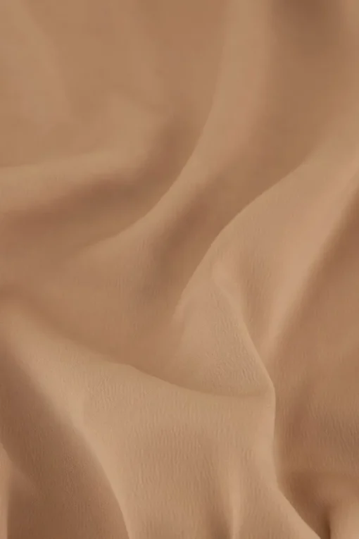 Beige Satijnen Wide Leg Broek Met Elastiek
