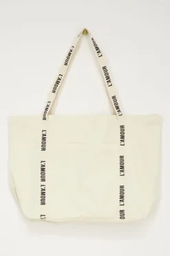 Beige Shopper Linnen L'amour