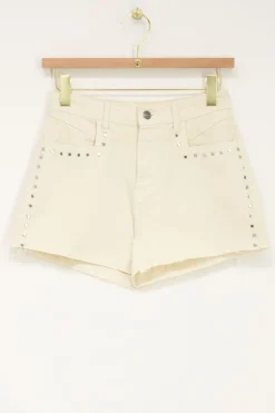Beige Short Met Studs