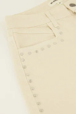 Beige Short Met Studs
