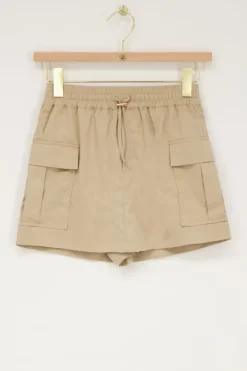 Beige Skort Met Cargo Zakken