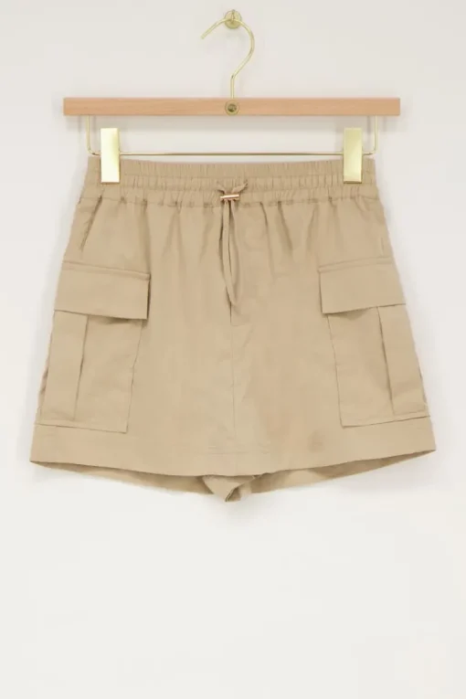 Beige Skort Met Cargo Zakken