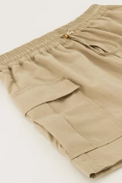 Beige Skort Met Cargo Zakken