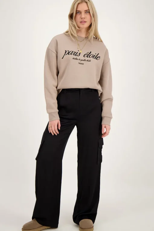 Beige Sweater Paris Etoile