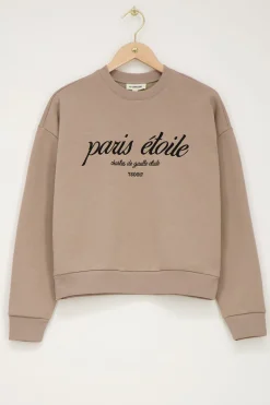 Beige Sweater Paris Etoile