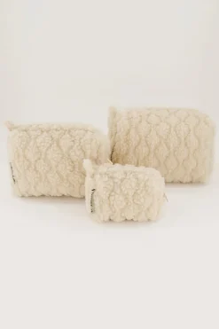 Beige Teddy Toilettas Set