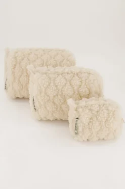Beige Teddy Toilettas Set