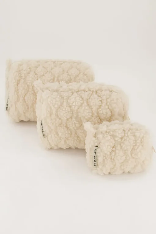 Beige Teddy Toilettas Set