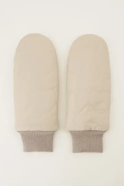 Beige Wanten Met Padded Hartjes