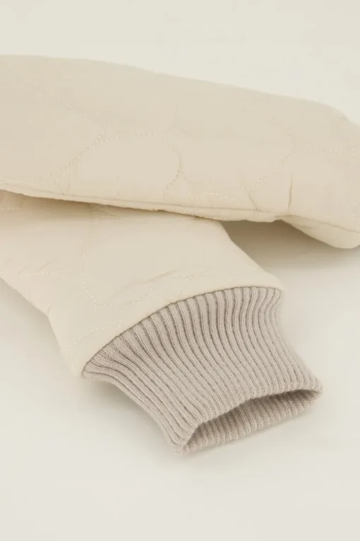 Beige Wanten Met Padded Hartjes