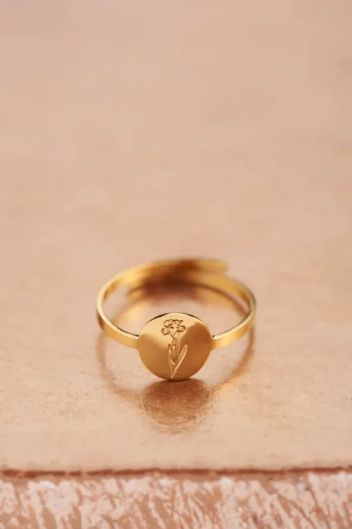 Birth Flower Ring