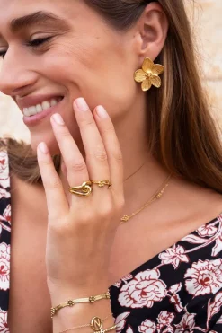 Birth Flower Ring Met Bloem