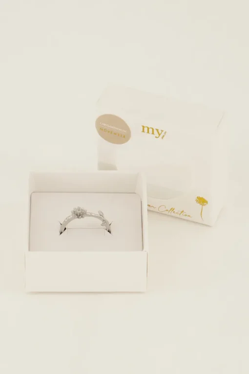 Birth Flower Ring Met Bloem