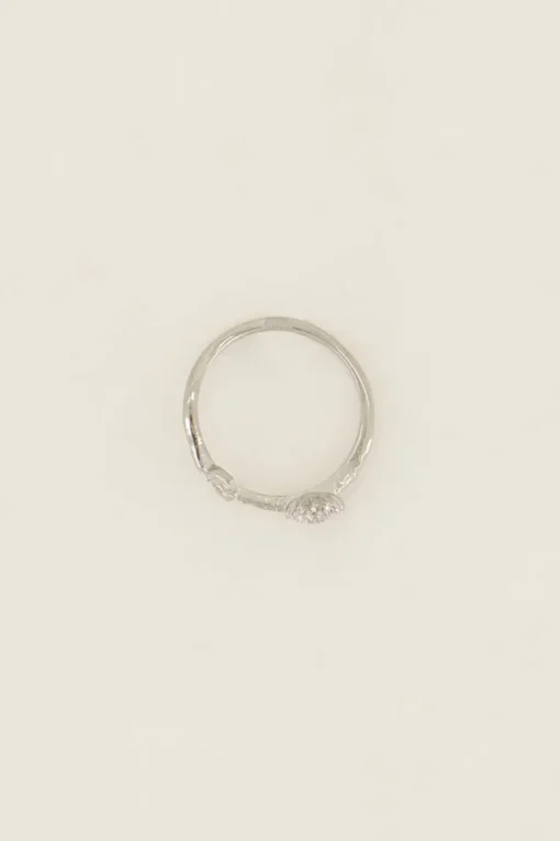 Birth Flower Ring Met Bloem