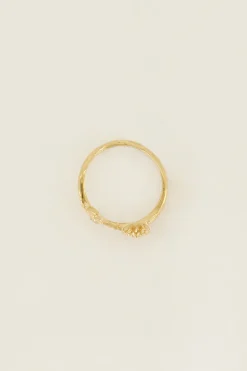Birth Flower Ring Met Bloem