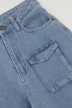 Blauwe Denim Cargo Jeans