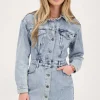 Blauwe Spijkerjurk Button-up