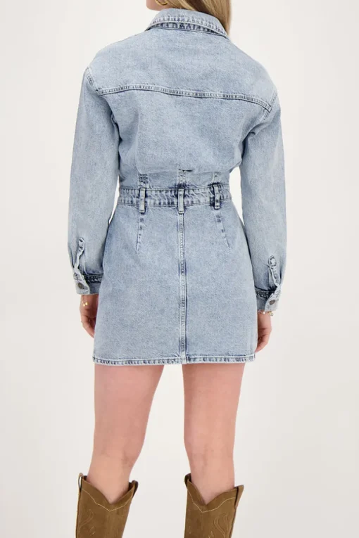 Blauwe Spijkerjurk Button-up