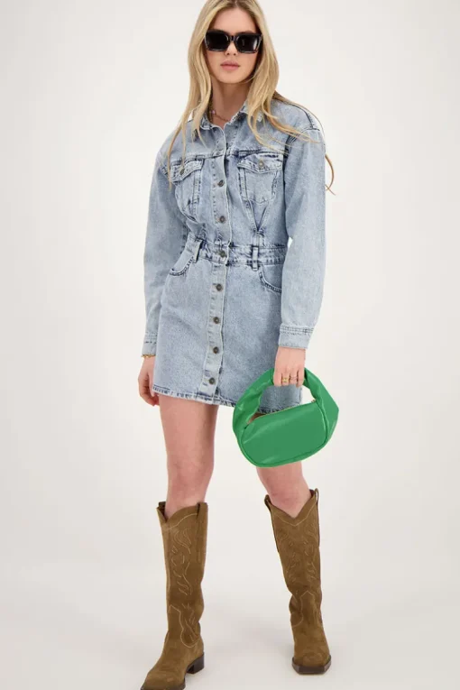 Blauwe Spijkerjurk Button-up