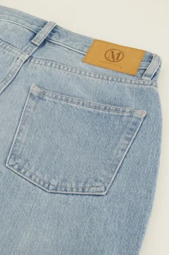 Blauwe Straight Leg Jeans