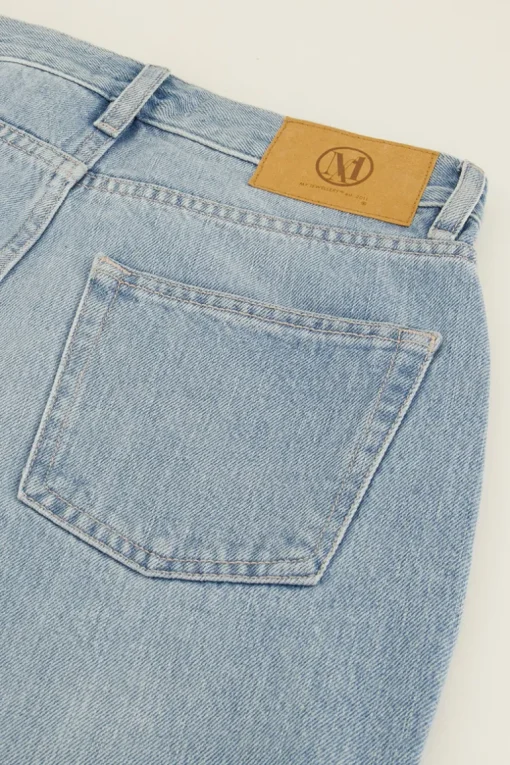 Blauwe Straight Leg Jeans