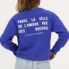 Blauwe Sweater "Paris La Ville"