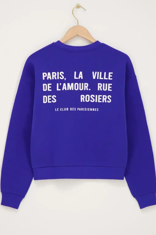 Blauwe Sweater "Paris La Ville"
