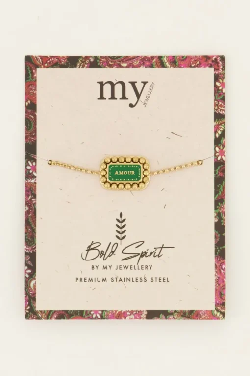 Bold Spirit Armband Groene Amour Bedel