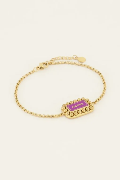 Bold Spirit Armband Paarse Amour Bedel