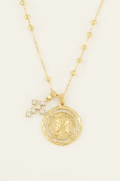 Bold Spirit Ketting Met Munt & Kruis