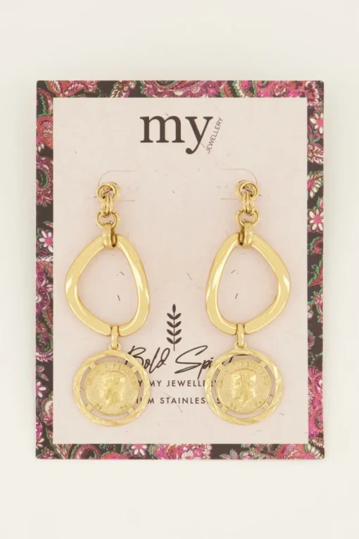 Bold Spirit Oorhangers Met Munt