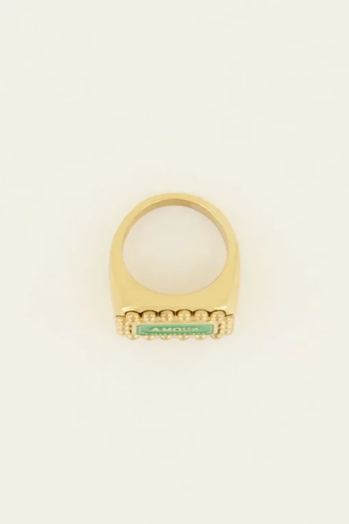 Bold Spirit Ring Groene Amour Bedel