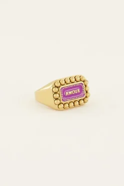 Bold Spirit Ring Paarse Amour Bedel