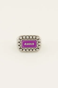 Bold Spirit Ring Paarse Amour Bedel