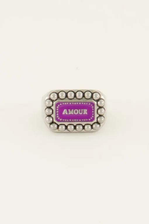 Bold Spirit Ring Paarse Amour Bedel