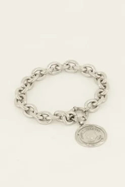 Bold Spirit Schakelarmband Met Munt