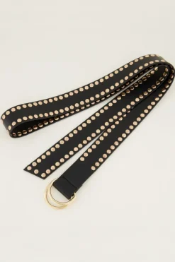 Brede Riem Met Goudkleurige Studs