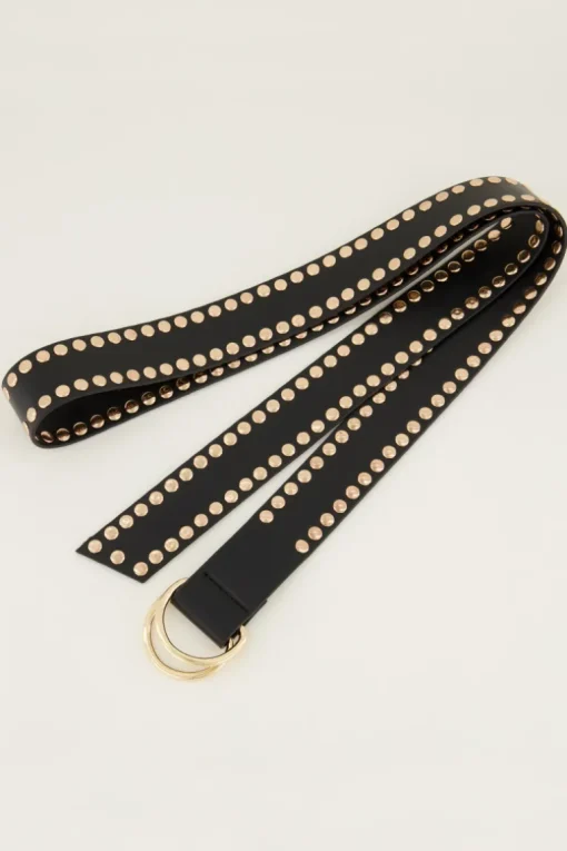 Brede Riem Met Goudkleurige Studs
