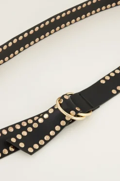 Brede Riem Met Goudkleurige Studs