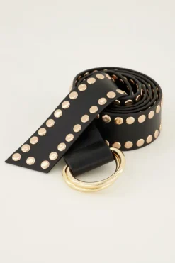 Brede Riem Met Goudkleurige Studs