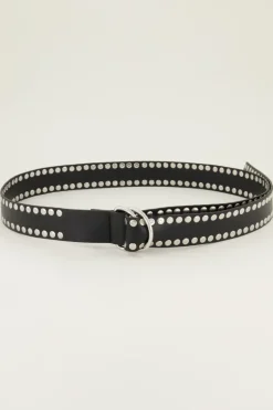 Brede Riem Met Zilverkleurige Studs