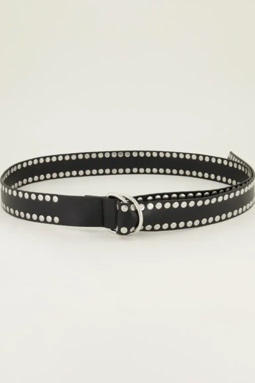 Brede Riem Met Zilverkleurige Studs
