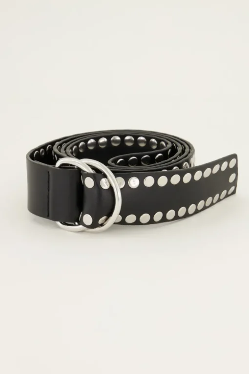 Brede Riem Met Zilverkleurige Studs